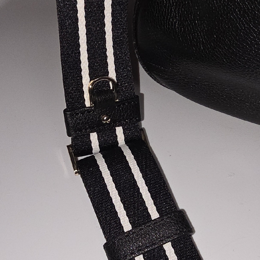 Kate Spade Black Pebbled Leather Crossbody with 2 Different Straps - Picture 14 of 16